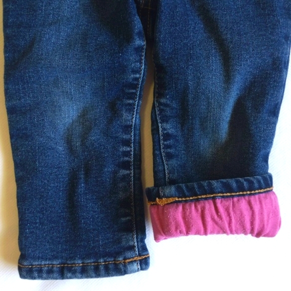 babyGap gap for good lined straight leg denim jeans 12-18 months baby girl - Picture 3 of 9